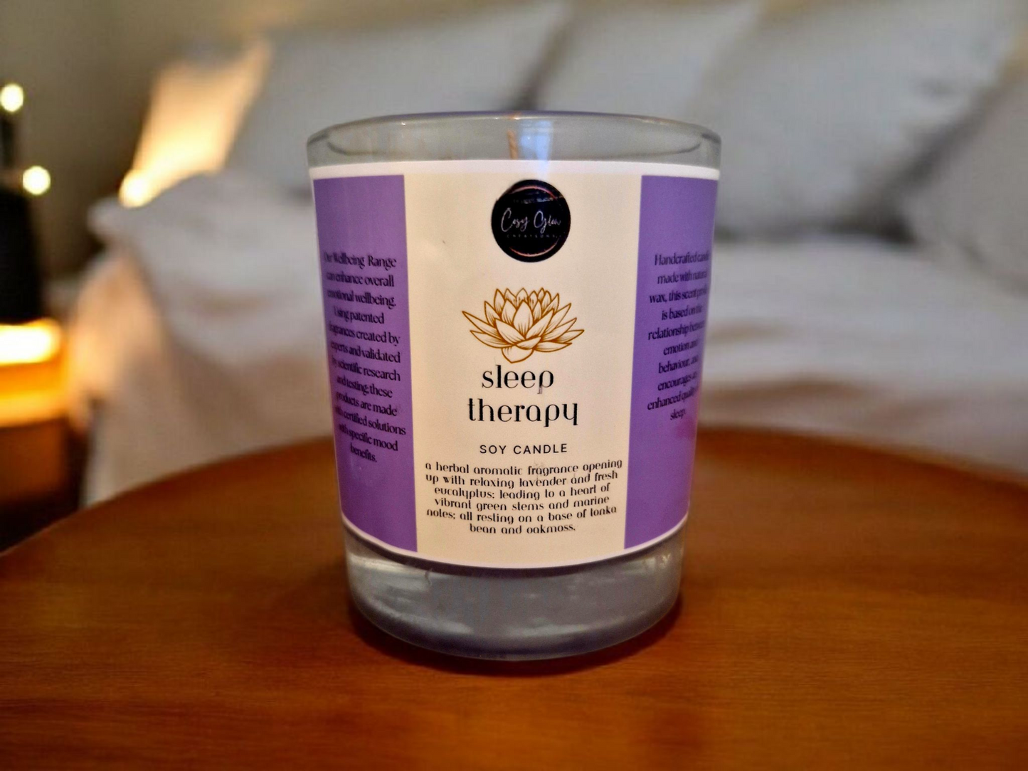 Sleep Therapy and Healing Therapy Soy Calming Candles 30cl
