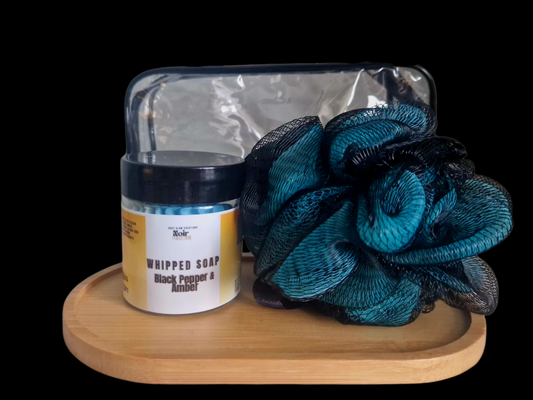 Amber & Black Pepper Whipped Soap Travel Pack
