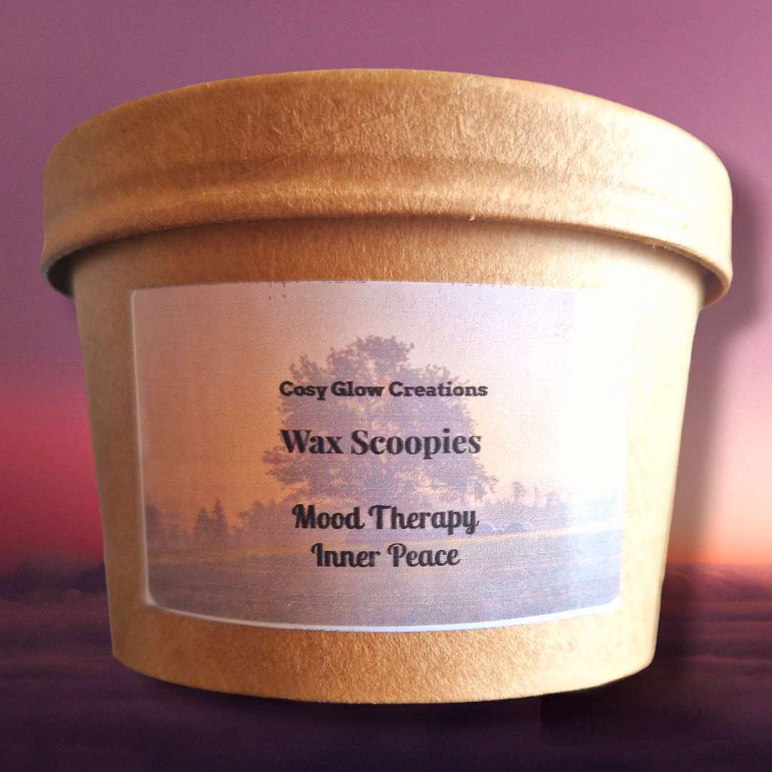 Mood Therapy Wax Scoopies Inner Peace 100g with wooden scoop