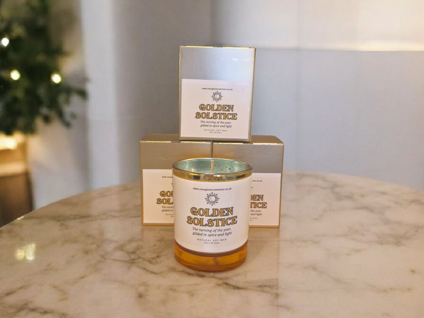 Golden Solstice Limited Edition Winter Candle