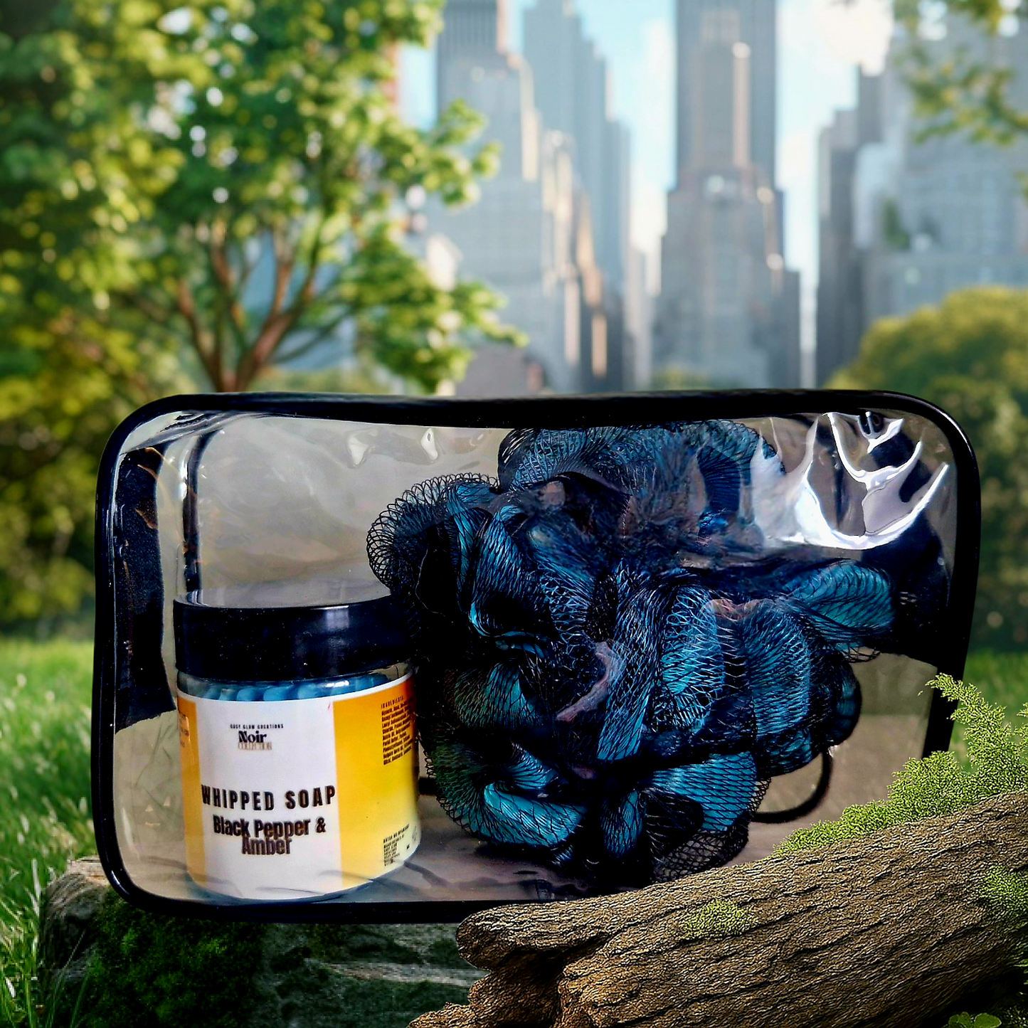 Amber & Black Pepper Whipped Soap Travel Pack